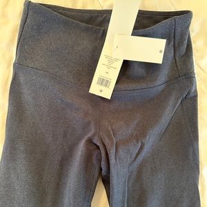 Tory Burch Tory sport hi-rise compression melange pocket leggings - navy heather